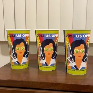 2023 US open plastic souvenir cups